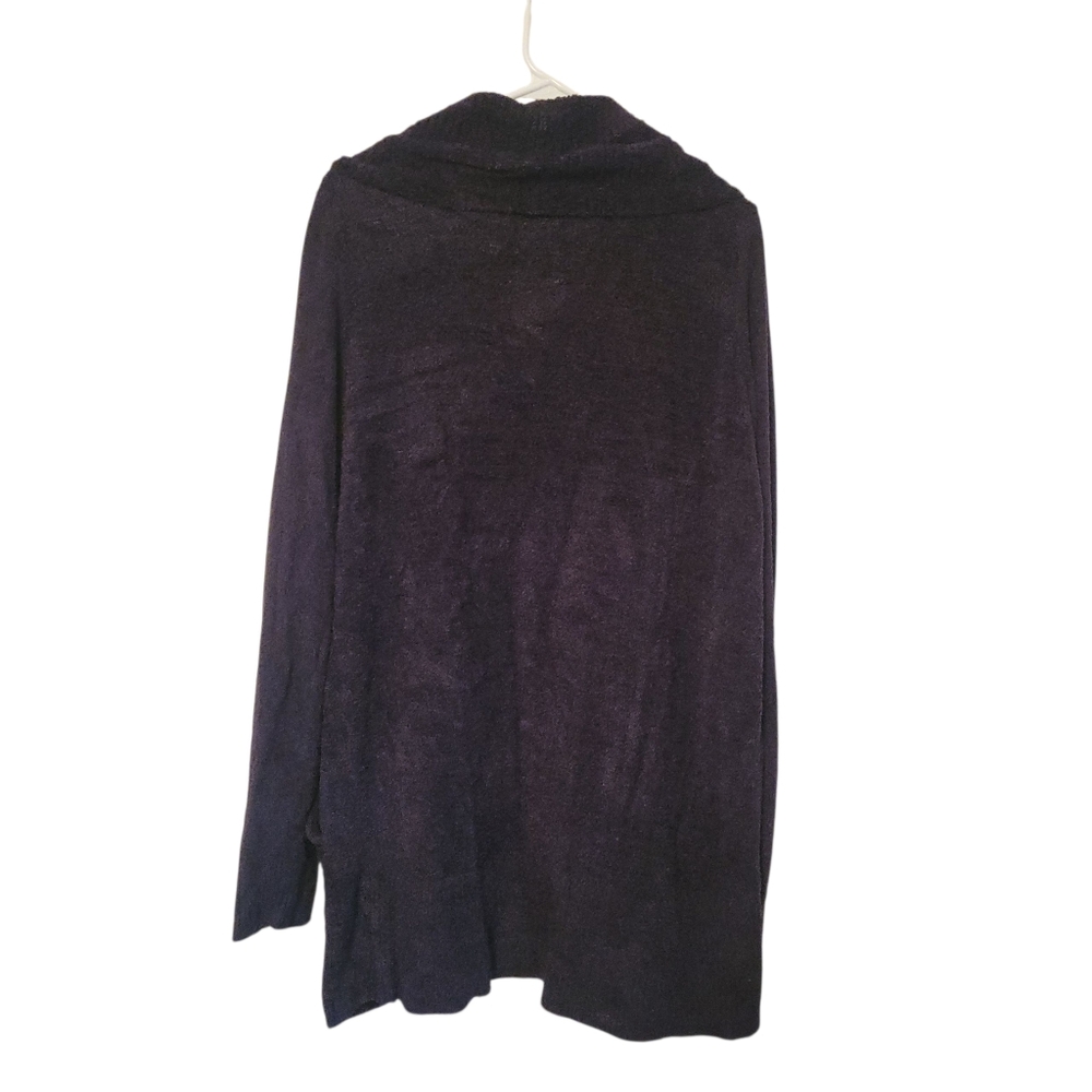 Barefoot Dreams CozyChic Lite Open Front Cardigan Black L/XL Soft Luxe - Picture 5 of 8